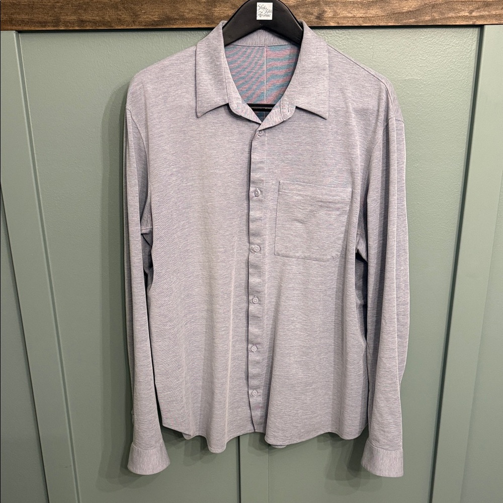 Men's Lulu Gray Long Sleeve Shirt XL